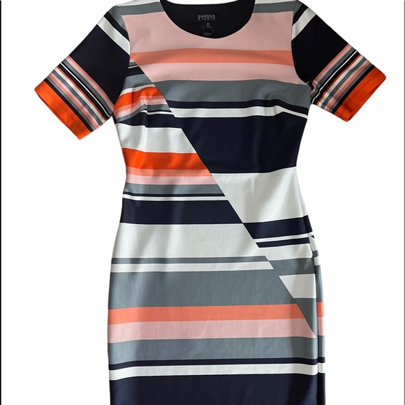 Enfocus Studios Bodycon Dress Geometric Design - Picture 1 of 12